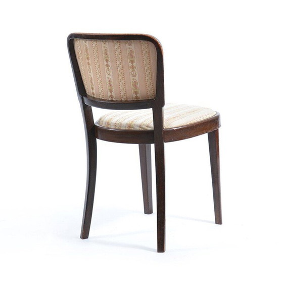 Image 1 of Chaise vintage en tissu et en chêne de Thonet, 1940