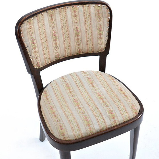 Image 1 of Chaise vintage en tissu et en chêne de Thonet, 1940