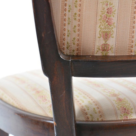 Image 1 of Chaise vintage en tissu et en chêne de Thonet, 1940