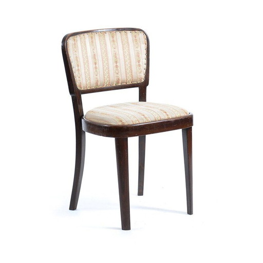 Chaise vintage en tissu et en chêne de Thonet, 1940