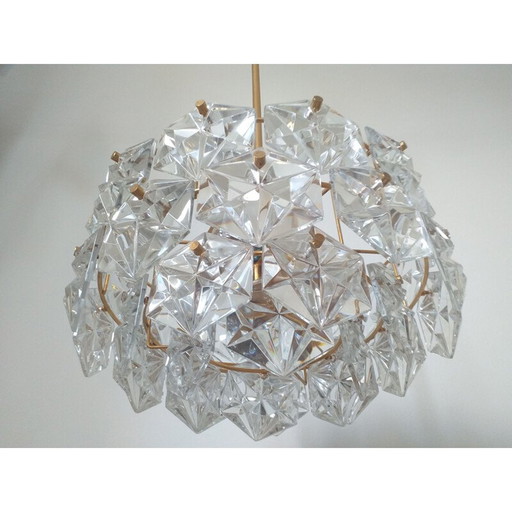 Lustre vintage en verre Kinkeldey, Allemagne, années 1970