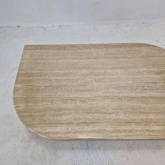 Image 1 of Table basse vintage en travertin, Italie