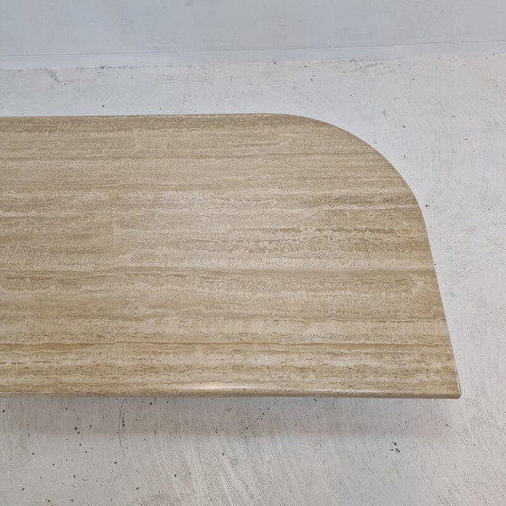 Image 1 of Table basse vintage en travertin, Italie