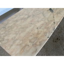 Table basse vintage en marbre et laiton, 1950