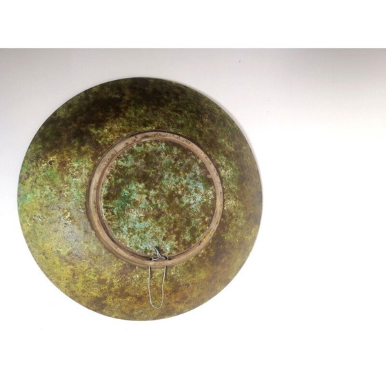 Image 1 of Décoration murale vintage en faïence faite à la main par Zsuzsanna Karacsonyi, Turque 1970