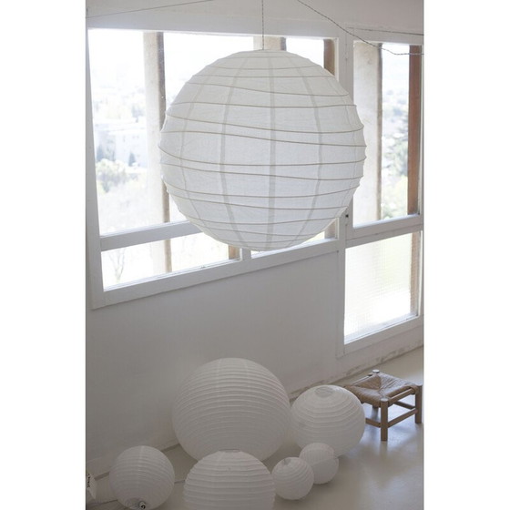 Image 1 of Lampe boule en bambou vintage, Japon 1980