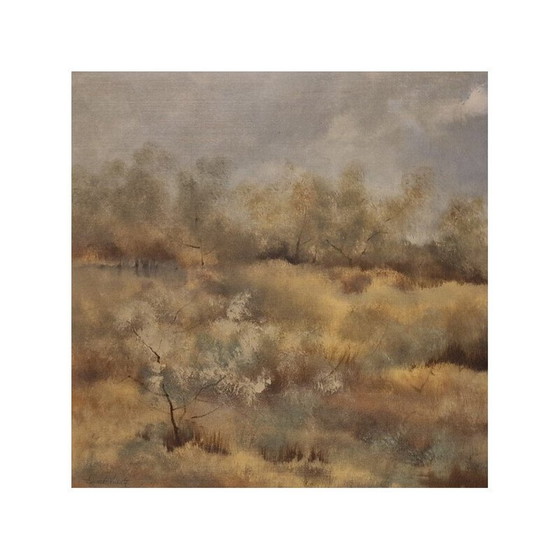 Image 1 of Grande huile sur toile vintage d'Eduardo Vicente