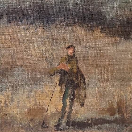 Image 1 of Grande huile sur toile vintage d'Eduardo Vicente