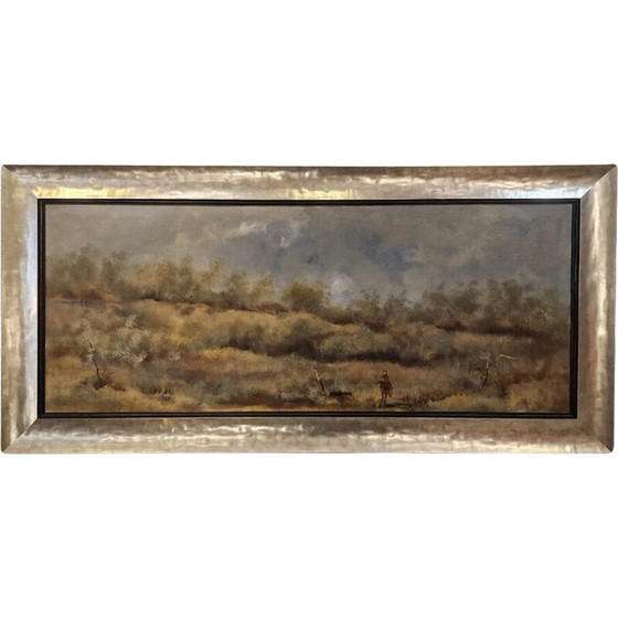 Image 1 of Grande huile sur toile vintage d'Eduardo Vicente