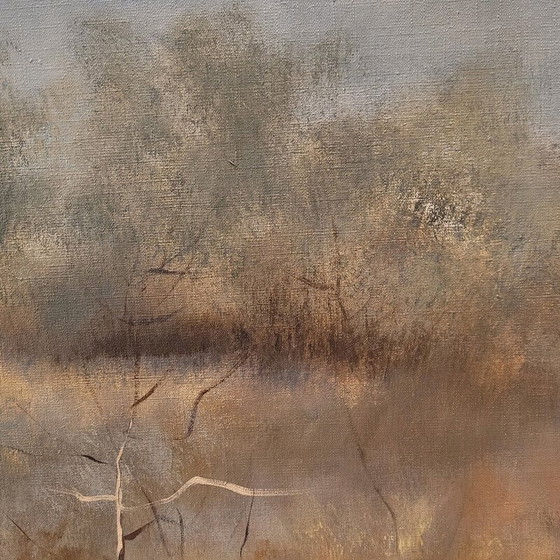 Image 1 of Grande huile sur toile vintage d'Eduardo Vicente