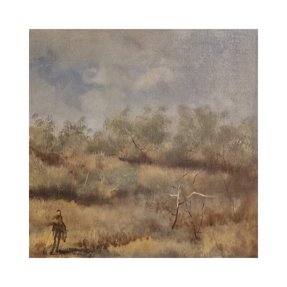 Image 1 of Grande huile sur toile vintage d'Eduardo Vicente