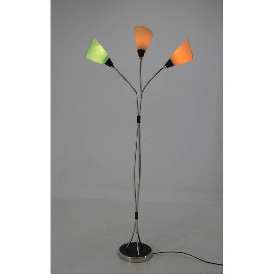 Image 1 of Lampadaire flexible vintage en métal et plastique, Tchécoslovaquie 1960