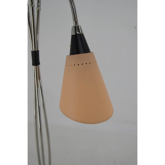 Image 1 of Lampadaire flexible vintage en métal et plastique, Tchécoslovaquie 1960