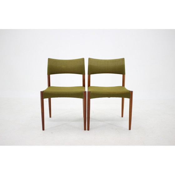 Image 1 of Ensemble de 4 chaises de salle à manger vintage en teck par Ejner Larsen et Aksel Bender-Madsen, 1960