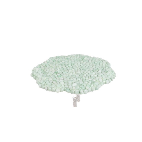 Image 1 of Guéridon vintage en amazonite et pierre semi-précieuse, France