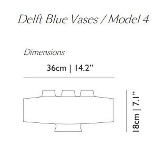 Image 1 of Moooi Vase bleu Delft / Modèle 04