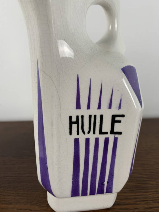 Image 1 of Service à huile et vinaigre Art déco, Nimy, Belgique, 1930