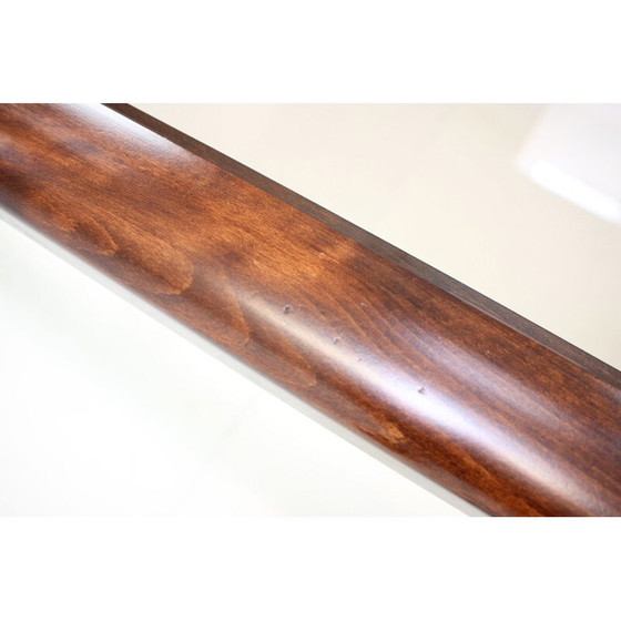 Image 1 of Table basse vintage en bois et verre par Drevotva, Tchécoslovaquie 1970