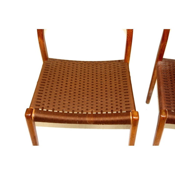 Image 1 of Paire de chaises en teck vintage par Niels O Moller pour Jl Moller, 1960