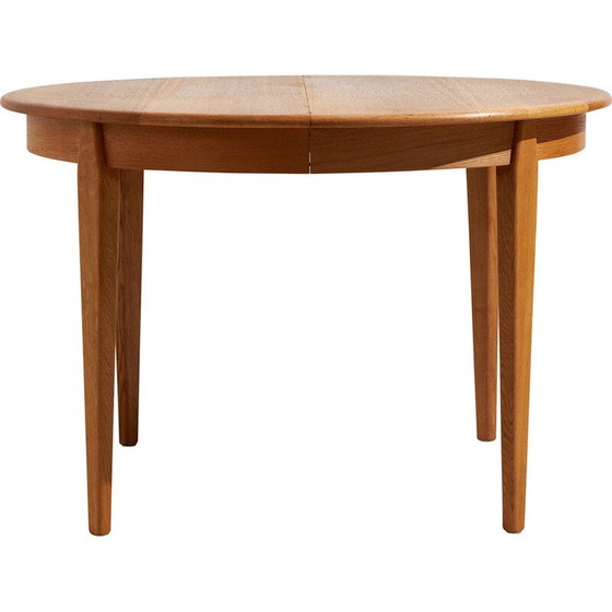 Image 1 of Table de salle à manger vintage en bois avec 2 rallonges pour H. Sigh et Fils, 1960