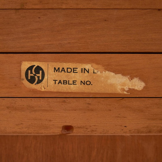 Image 1 of Table de salle à manger vintage en bois avec 2 rallonges pour H. Sigh et Fils, 1960