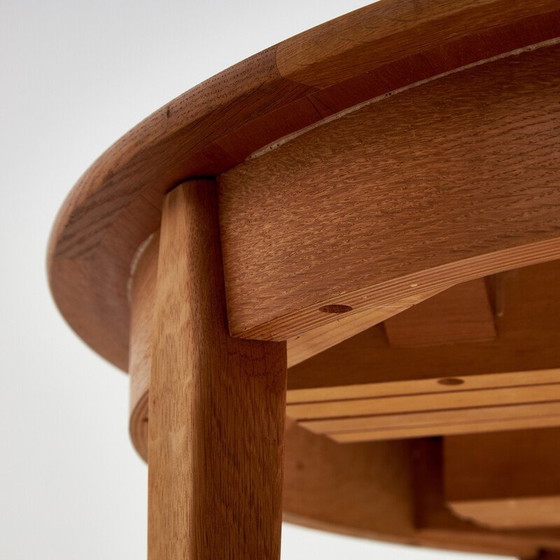 Image 1 of Table de salle à manger vintage en bois avec 2 rallonges pour H. Sigh et Fils, 1960