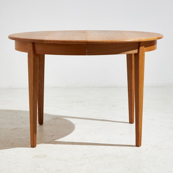 Image 1 of Table de salle à manger vintage en bois avec 2 rallonges pour H. Sigh et Fils, 1960