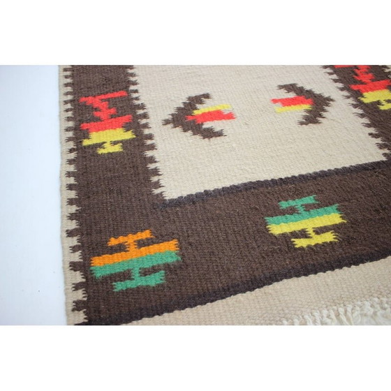 Image 1 of Paire de tapis en laine Kilim 1960