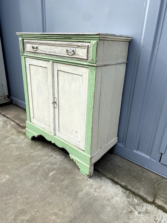 Image 1 of Brocante Armoire pour filles Vert Blanc