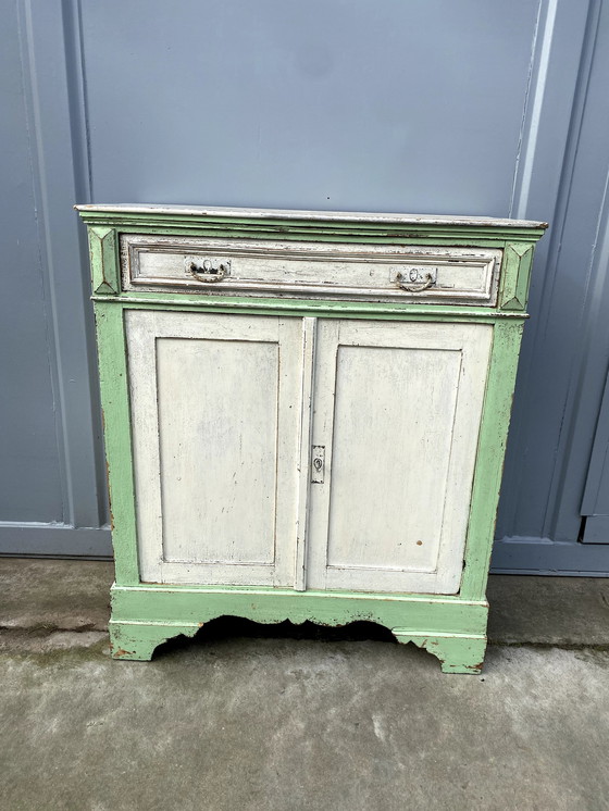 Image 1 of Brocante Armoire pour filles Vert Blanc