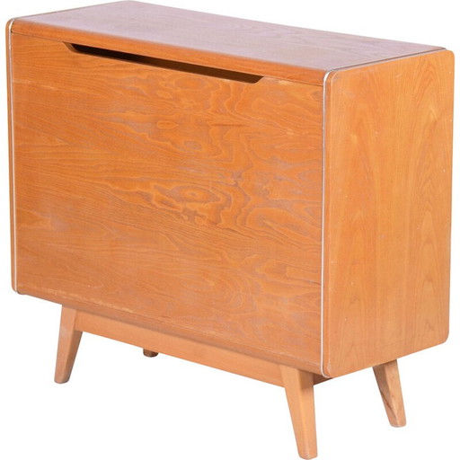 Meuble de rangement vintage en frêne pour Jitona Sobeslav, Tchécoslovaquie 1950