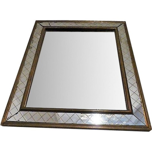 Miroir vintage en bois doré, 1940