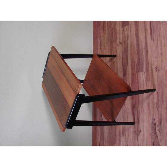 Image 1 of Table d'appoint vintage en placage de bois, Pologne, 1970