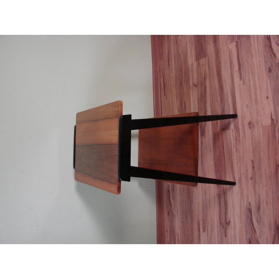 Image 1 of Table d'appoint vintage en placage de bois, Pologne, 1970