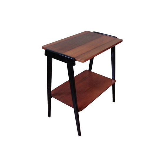 Image 1 of Table d'appoint vintage en placage de bois, Pologne, 1970