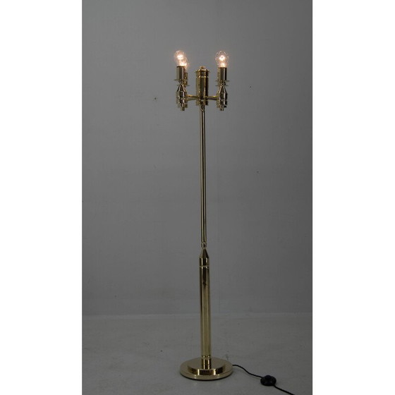 Image 1 of Lampadaire vintage en laiton, 1970