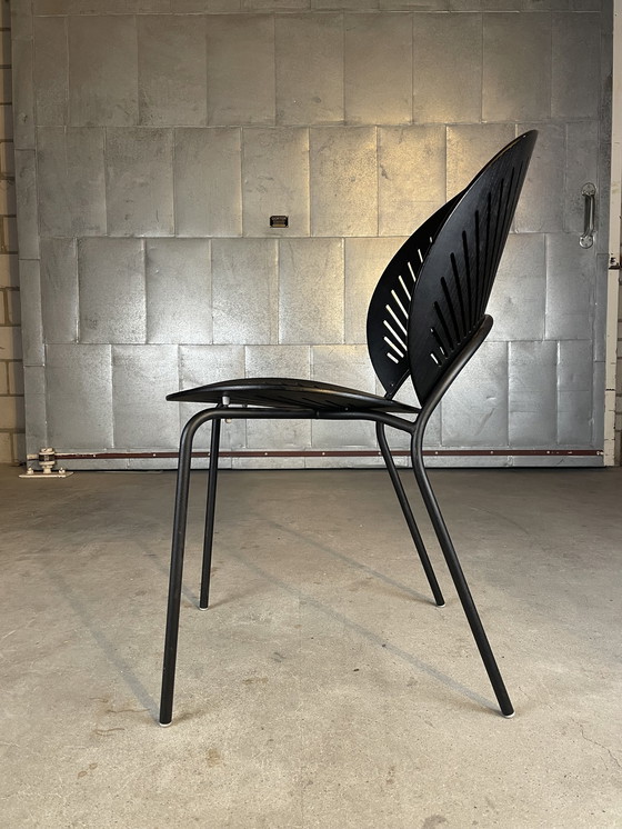 Image 1 of 4X Chaise Trinidad 3398 Noir Par Nanna Ditzel Par Fredericia Furniture