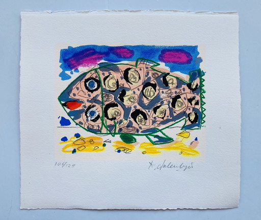 Kees Salentijn - Sérigraphie Poisson