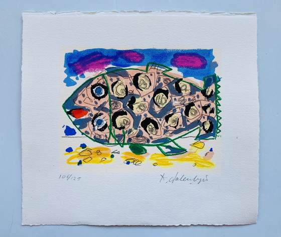 Image 1 of Kees Salentijn - Sérigraphie Poisson