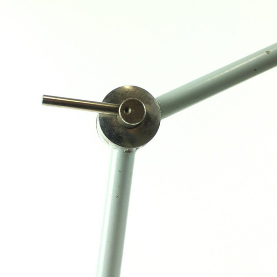 Image 1 of Lampe de table vintage industrielle grise, République tchèque 1960