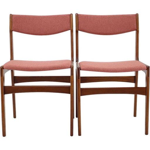 Paire de chaises vintage en teck, Danemark 1960