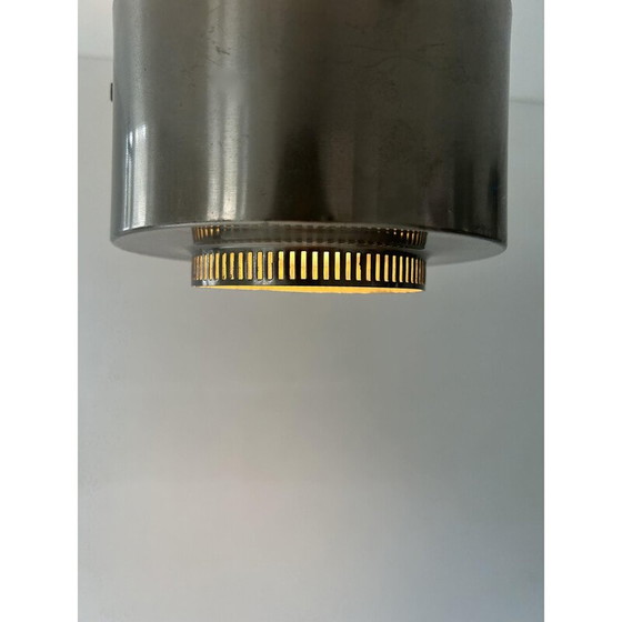 Image 1 of Lustre vintage en métal chromé, France 1940