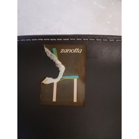 Image 1 of Ensemble de 4 chaises Irma en cuir italien vintage par Achille Castiglioni pour Zanotta