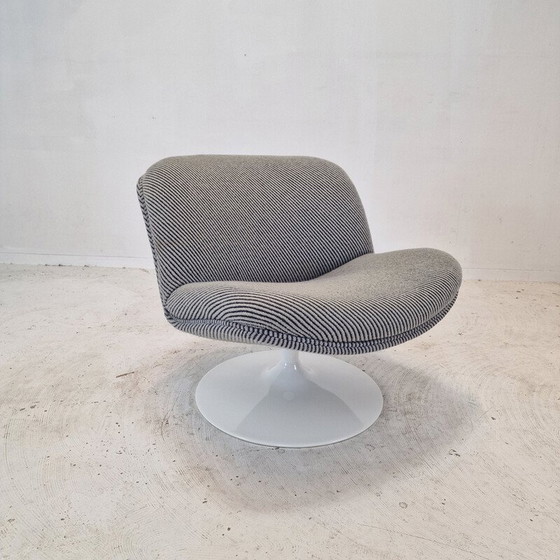 Image 1 of Fauteuil vintage modèle 508 en bois et métal par Geoffrey Harcourt pour Artifort, 1970