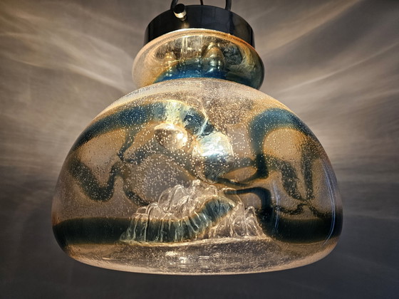 Image 1 of Lampe pendante italienne en verre