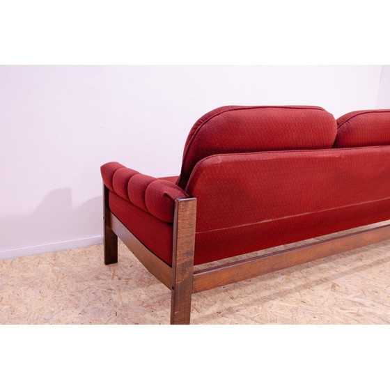Image 1 of Canapé vintage 3 places en bois de hêtre, 1970