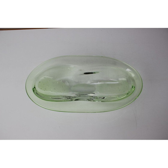 Image 1 of Bol en verre d'art vintage par Zelezno Borske Sklo, Tchécoslovaquie 1960