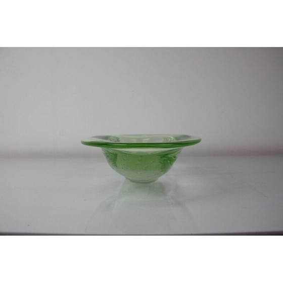 Image 1 of Bol en verre d'art vintage par Zelezno Borske Sklo, Tchécoslovaquie 1960