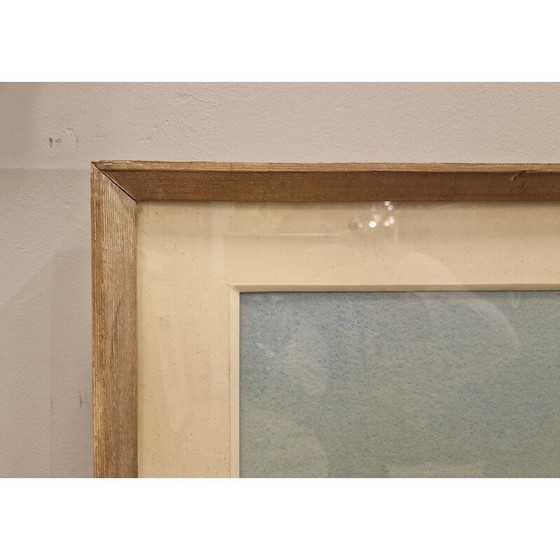 Image 1 of Peinture vintage "Elévation du projet architectural" par Luis Cervera Vera, 1970