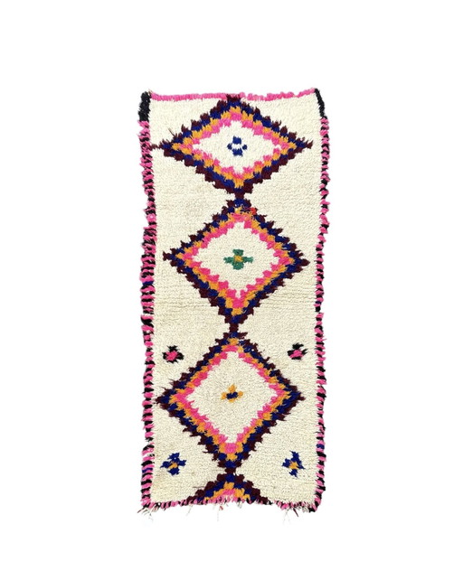 Tapis berbère marocain vintage en laine